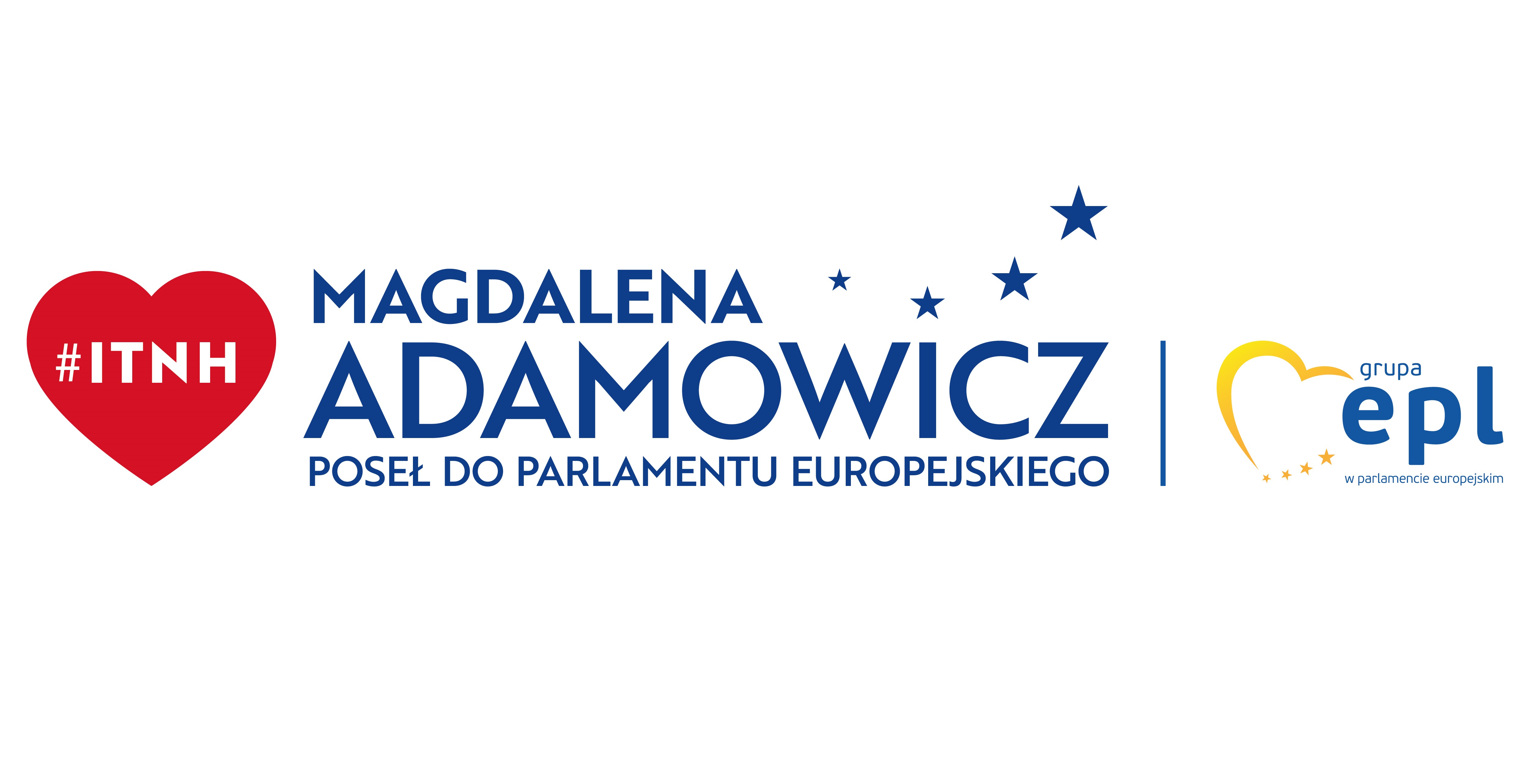 Logo Magdaleny Adamowicz, posłanki do Parlamentu Europejskiego